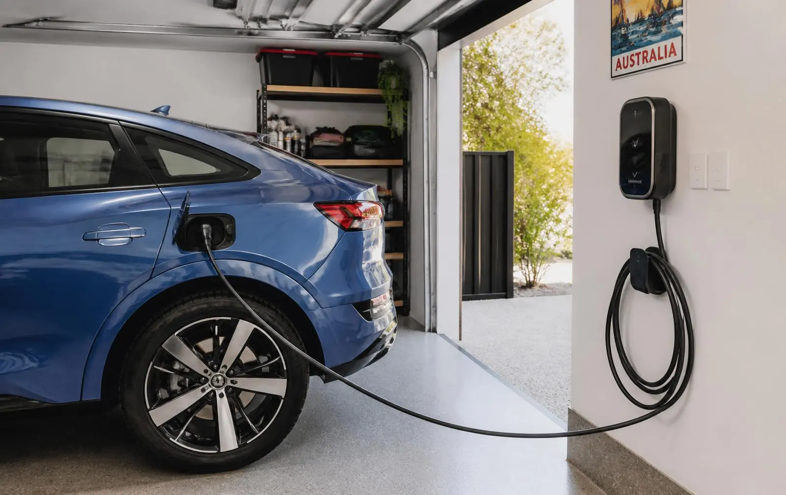 Tesla Wall Connector installed in a Paddington garage