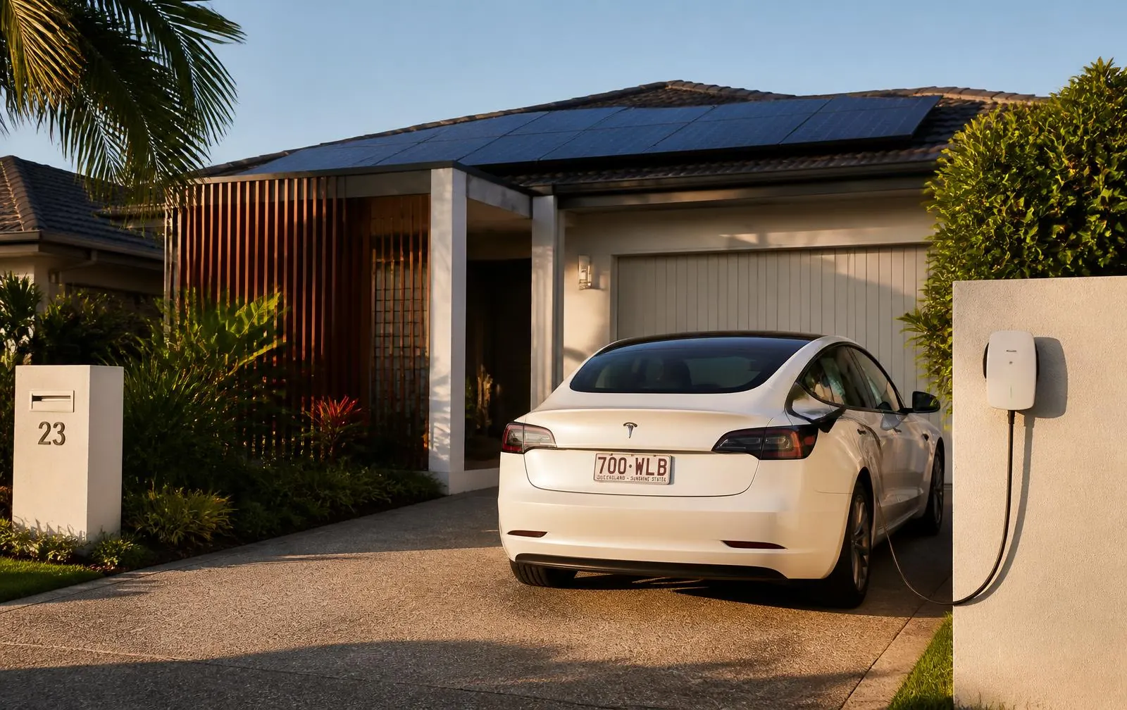 Zappi solar-diverting charger with rooftop solar in Indooroopilly